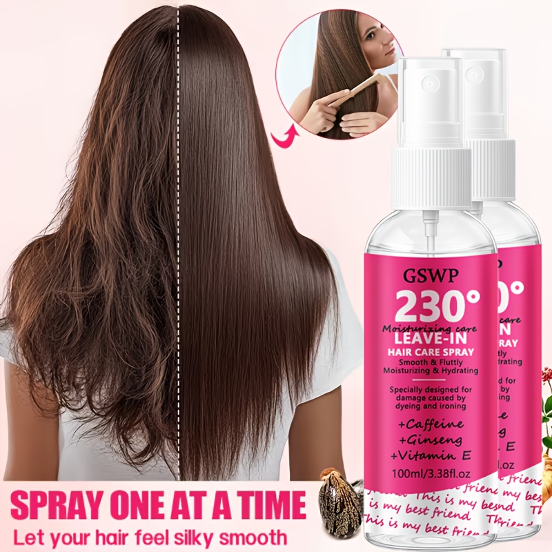 Hair Care Heat Protectant - GSWP Hair Care Essential Oil Spray,Protects