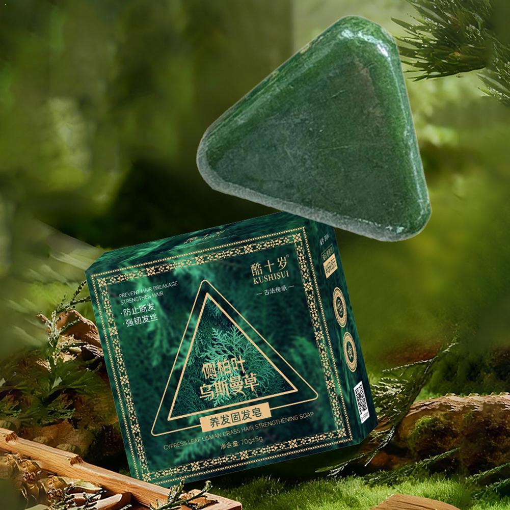Hair Care Tonic - 1-10Pcs Natural Herbal Shampoo Soap Usman
