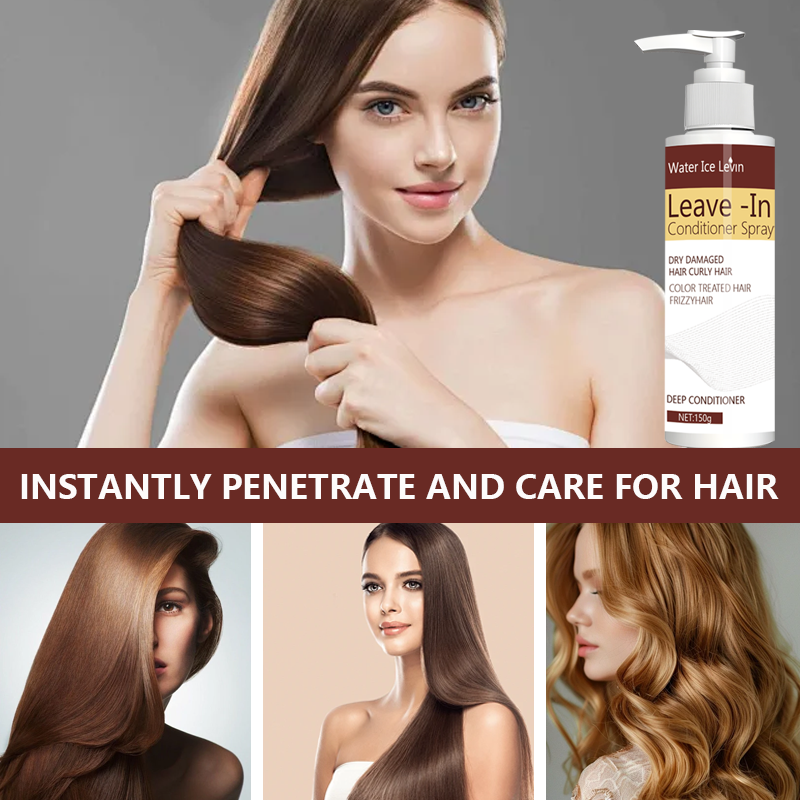 Hair Care For Curly Dry Hair - Hair Care Spray, Leave-In Conditioner and
