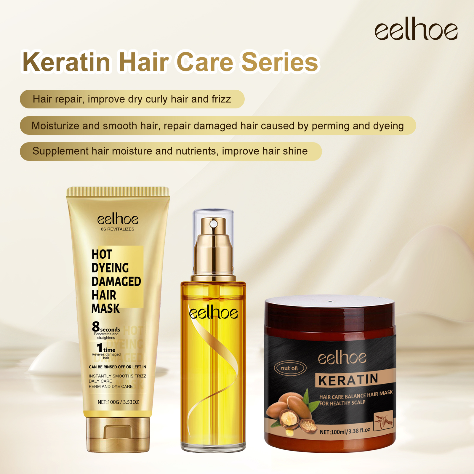 Keratin Hair Growth Care Essen - Hair Care For Curly Dry Hair บทวิจารณ์และราคา