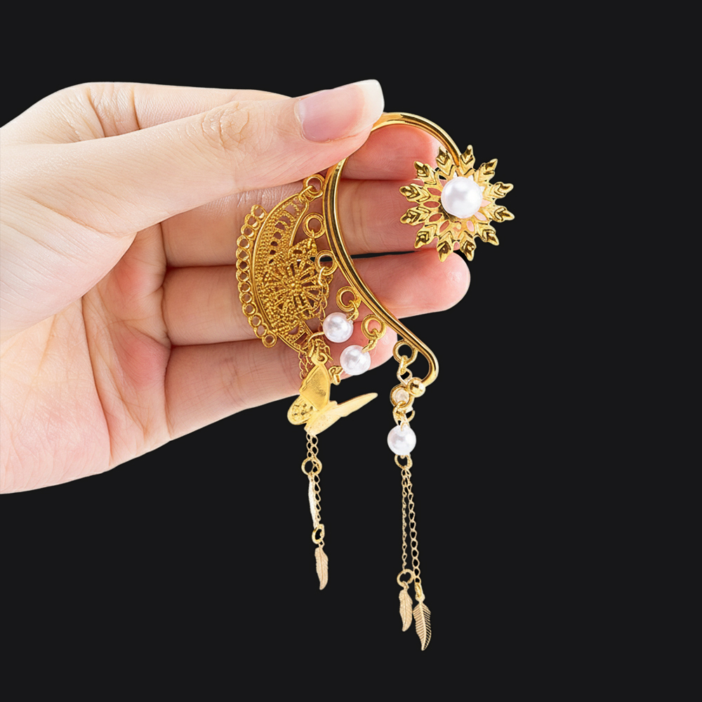 10pcs 2 Hole Earrings Clip Set - Clip In Hair Piece บทวิจารณ์และราคา
