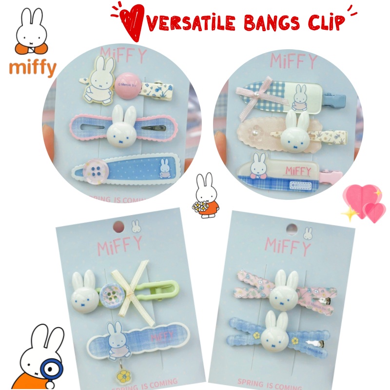 New Miffy rabbit bangs clip si - Clip In Hair Piece บทวิจารณ์และราคา