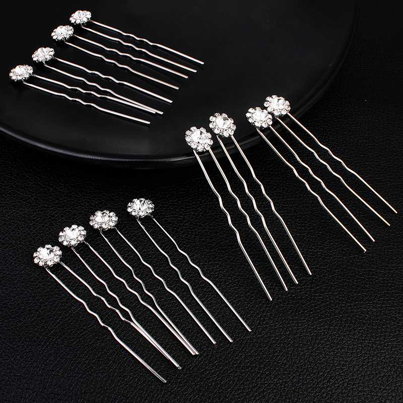 12PK/Set Fashion Rhinestone Fl - Clip In Hair Piece บทวิจารณ์และราคา