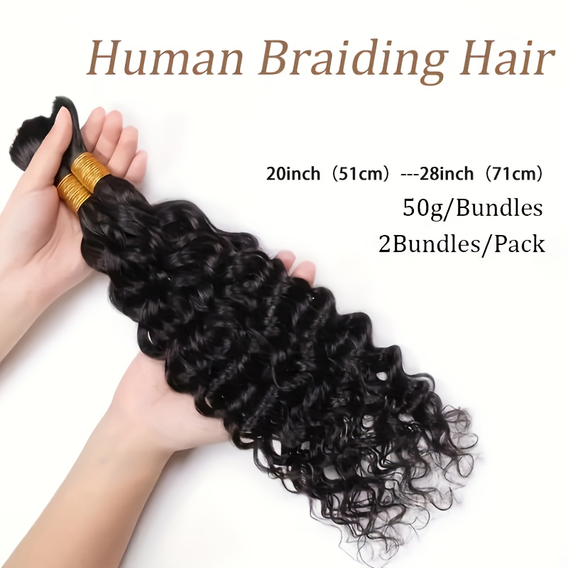 Deep Wave Bulk Hair for Braidi - Hair Care Wavy Hair บทวิจารณ์และราคา