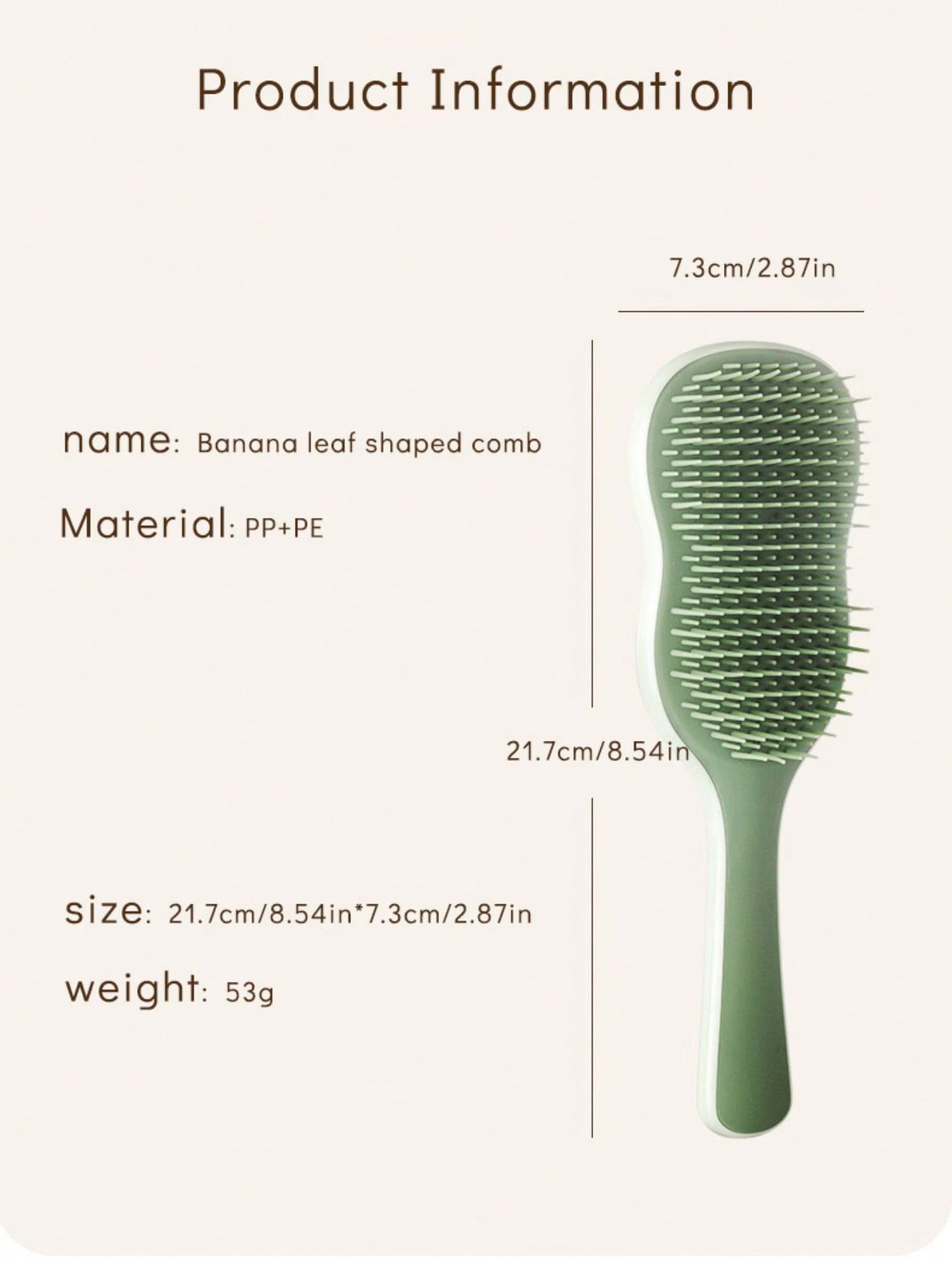 1pc Natural Smooth Hair Brush, - Hair Care For Curly Dry Hair บทวิจารณ์และราคา