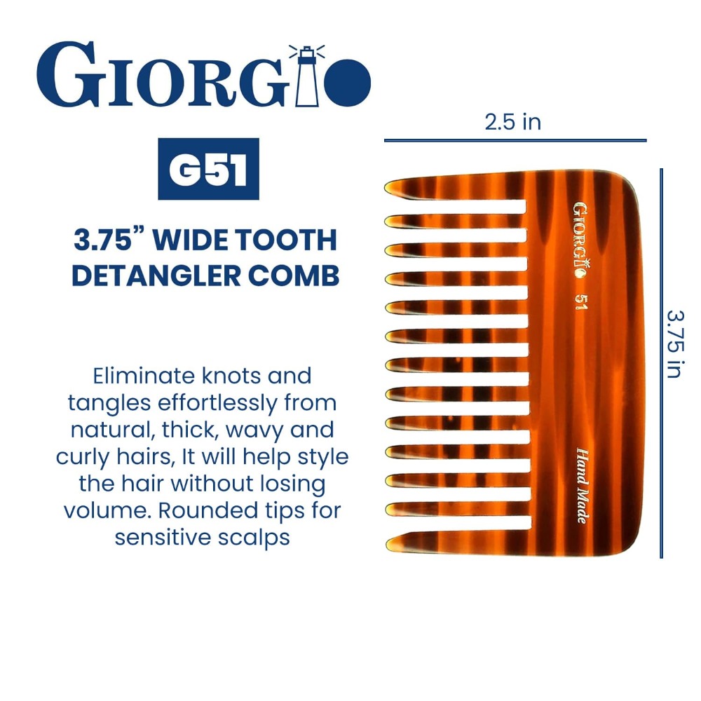 G51 Wide Tooth Detangling Comb - Hair Care Wavy Hair บทวิจารณ์และราคา
