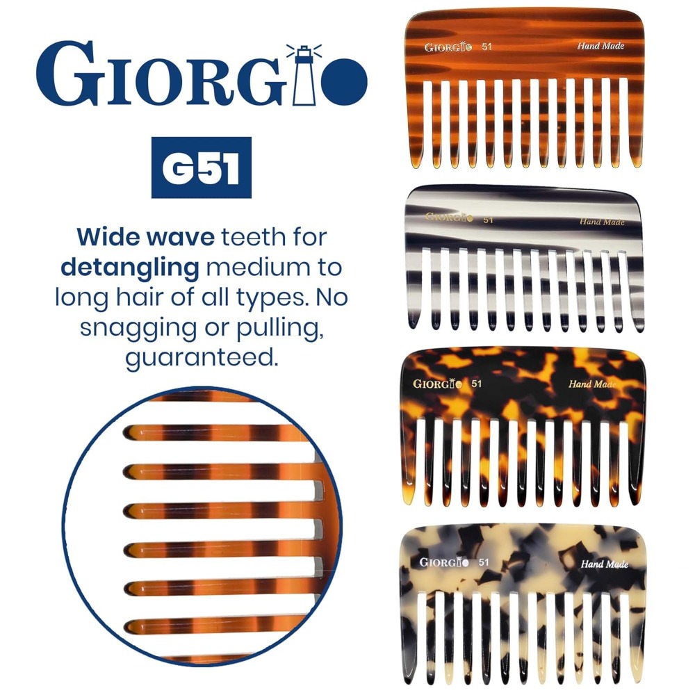 G51 Wide Tooth Detangling Comb - Hair Care Wavy Hair บทวิจารณ์และราคา