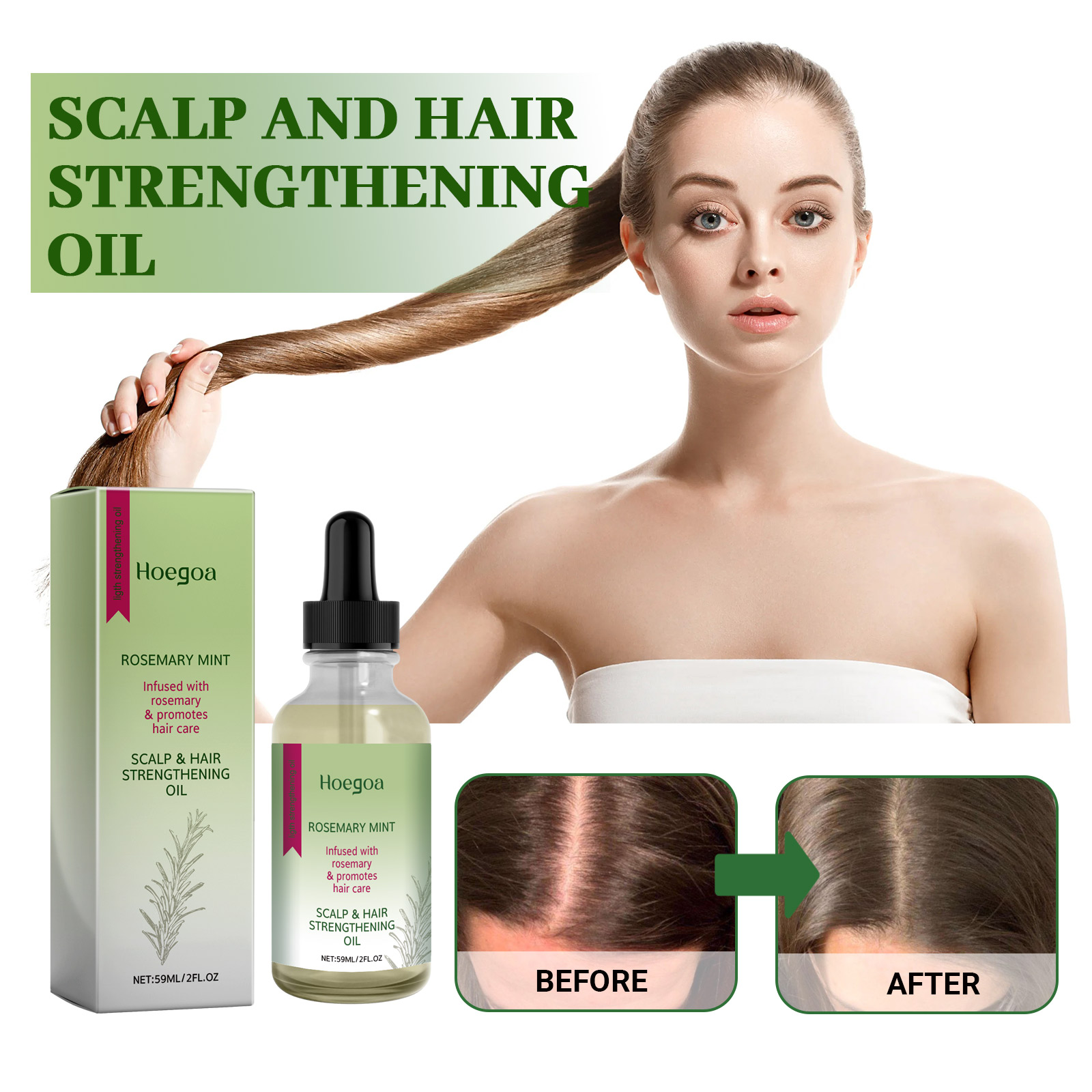 Hoegoa Rosemary Hair Repair Oi - Hair Care For Curly Dry Hair บทวิจารณ์และราคา