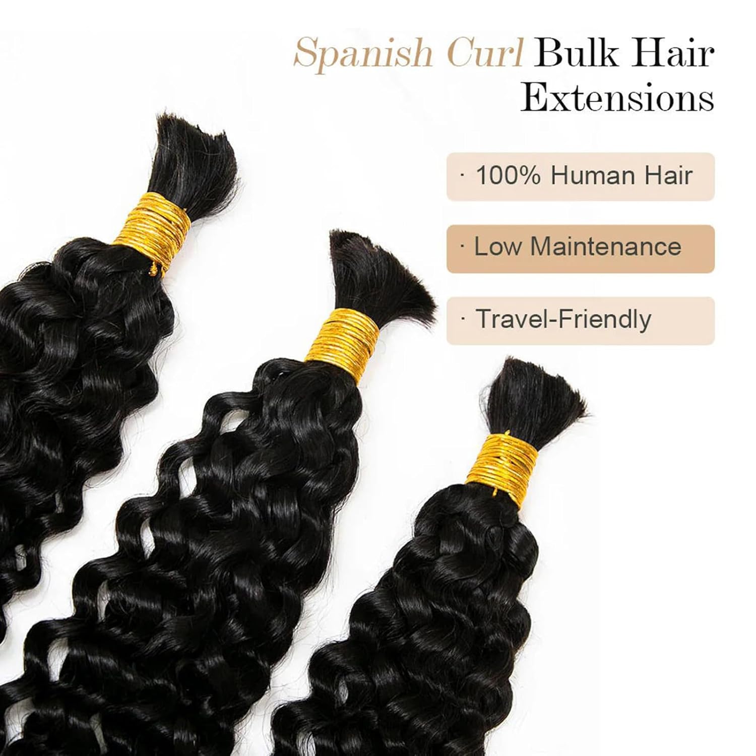 Human Braiding Hair for Boho B - Hair Care Wavy Hair บทวิจารณ์และราคา