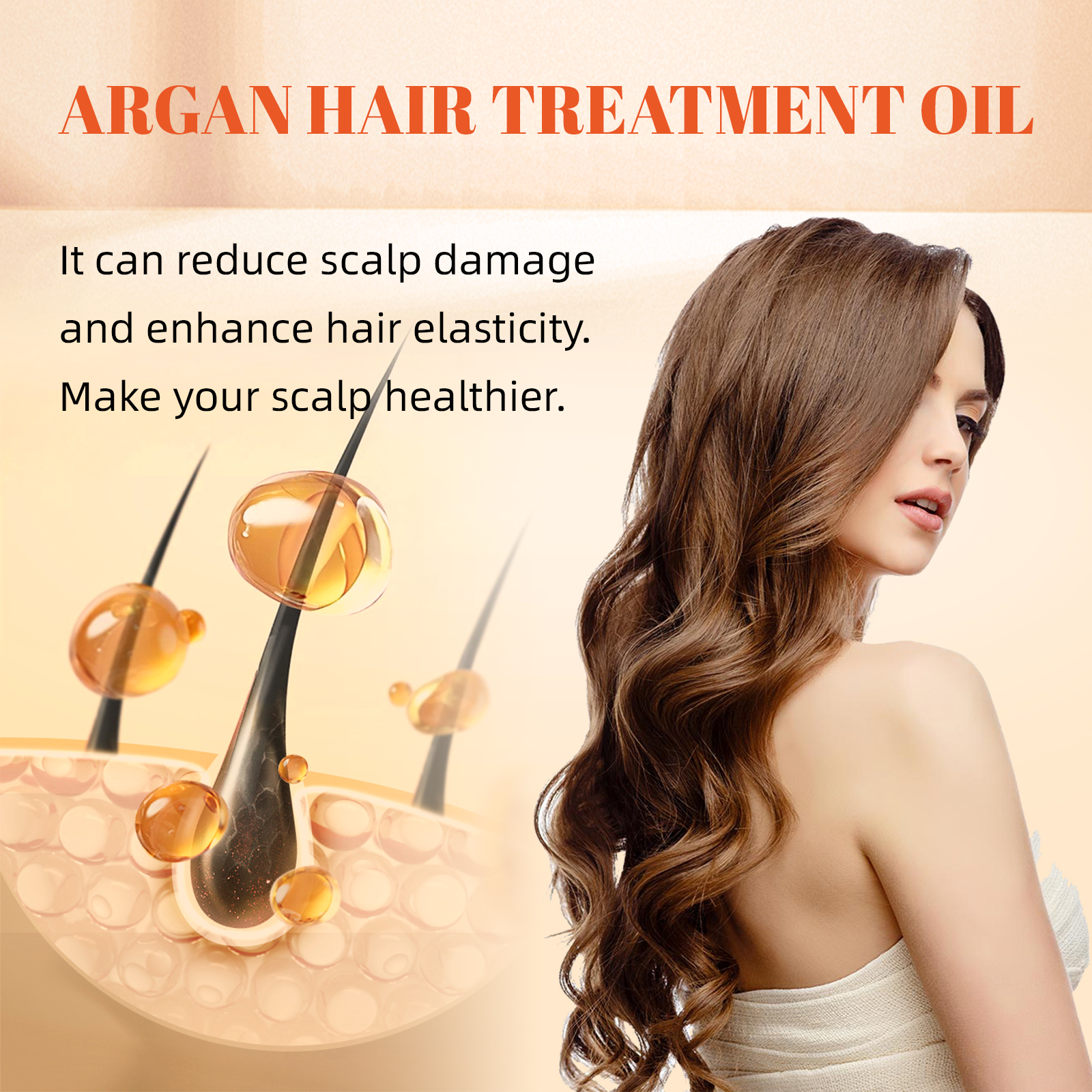 100ml Argan Oil Hair Leave-In  - Hair Care Heat Protectant บทวิจารณ์และราคา