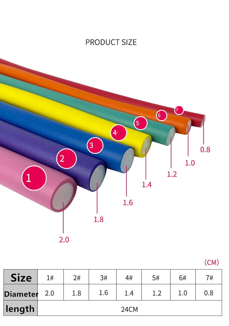 10pcs Flexible Curling Rods Ha - Hair Roller Set Flexi บทวิจารณ์และราคา