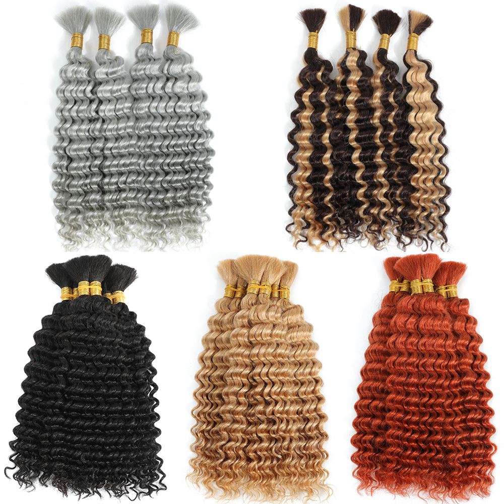Bulk Human Hair Deep Wave For  - Hair Care For Wavy Hair บทวิจารณ์และราคา