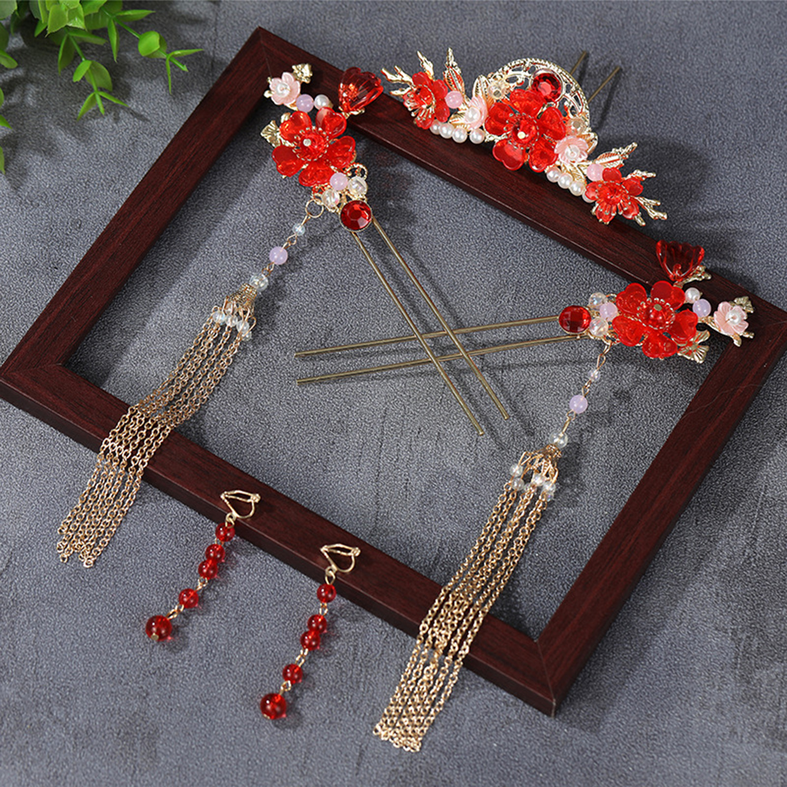 Ancient Wedding Hairpin Sets F - Clip In Hair Piece บทวิจารณ์และราคา