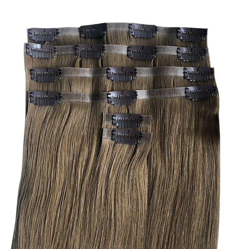 Clip In PU Hair Extensions Raw - Clip In Hair Piece บทวิจารณ์และราคา