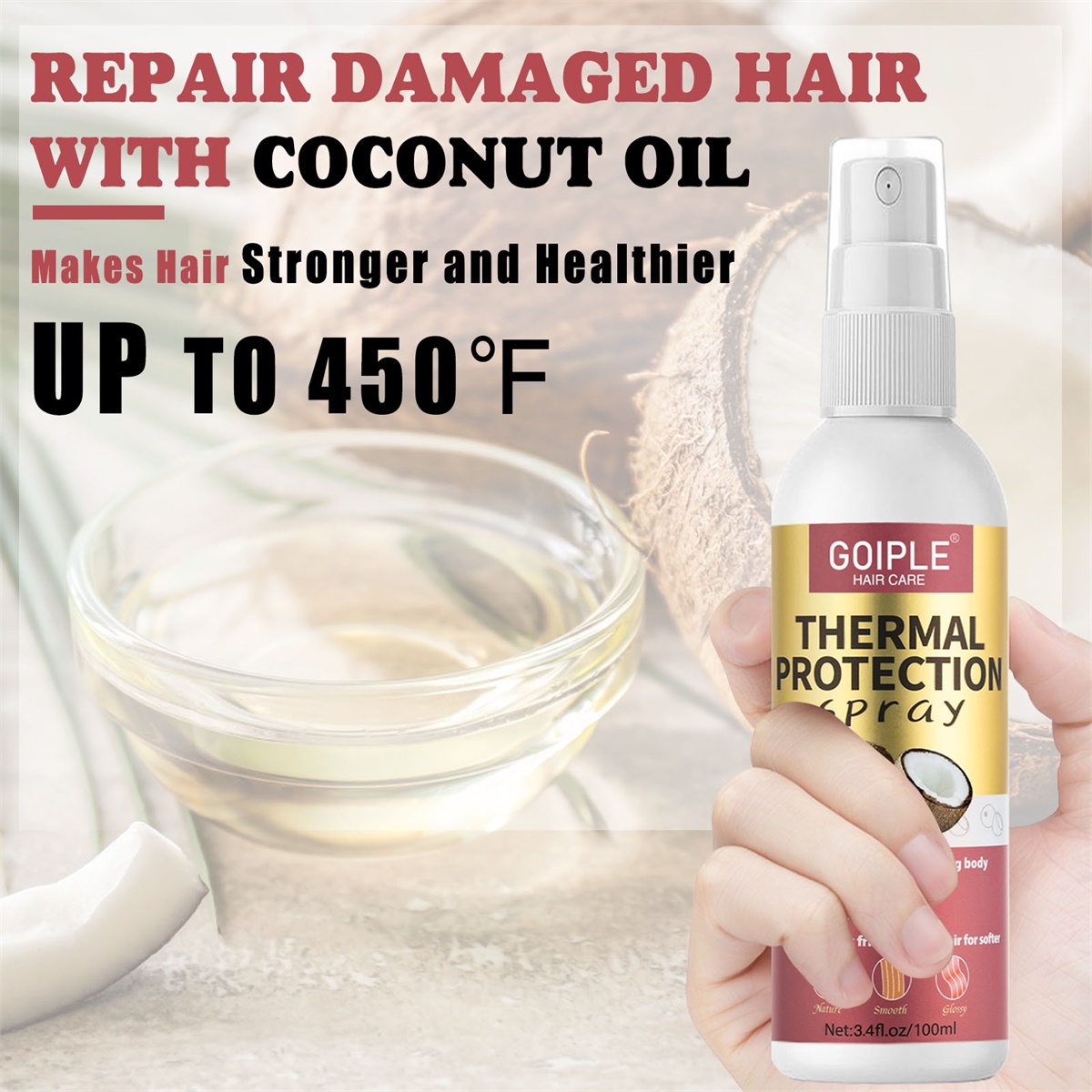 GOIPLE Heat Protection Spray T - Hair Care Heat Protectant บทวิจารณ์และราคา