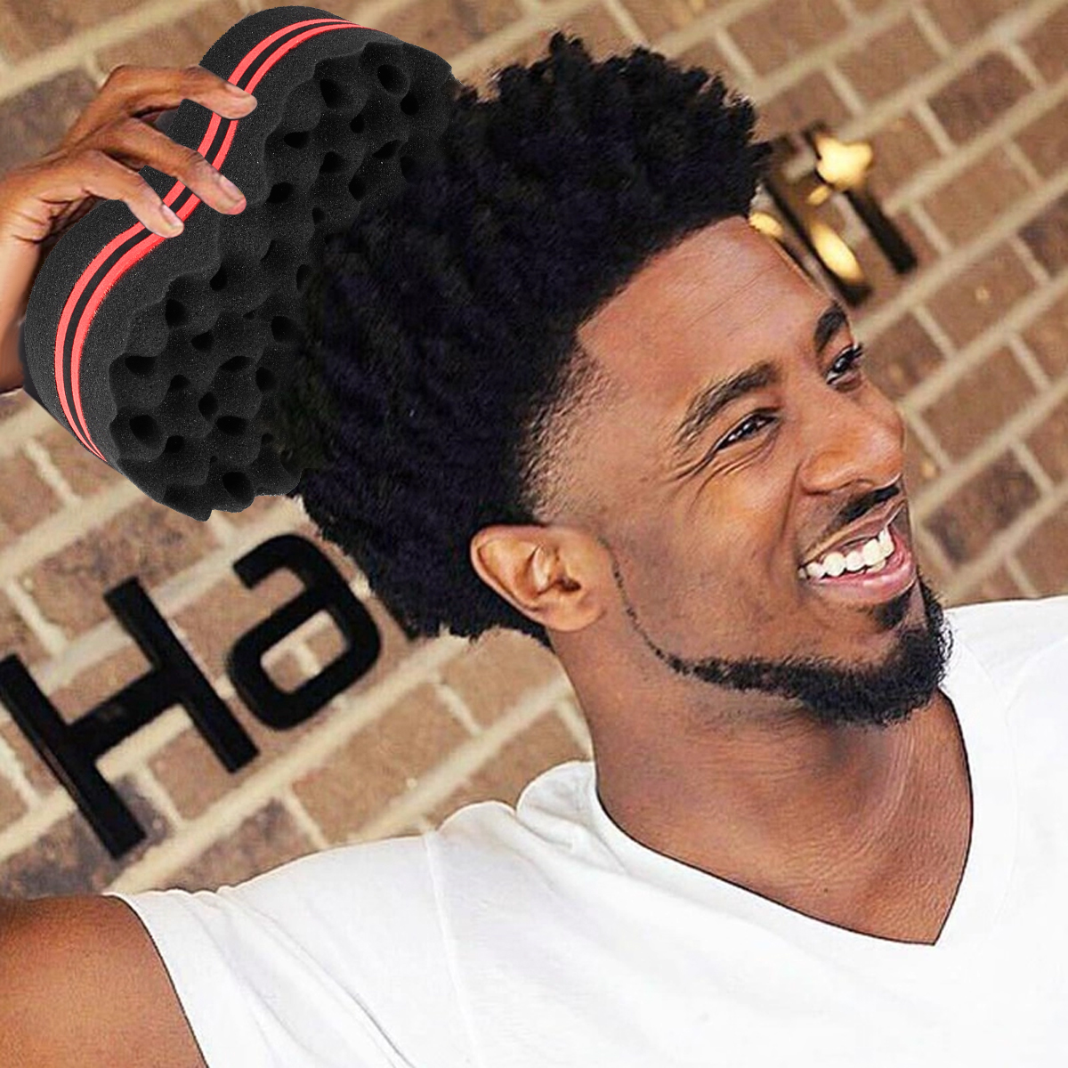 4Pcs Twist Hair Sponges Set Bi - Hair Care For Wavy Hair บทวิจารณ์และราคา
