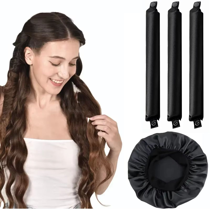 4/5pcs Heatless Curling Rod Se - Hair Roller Set Flexi บทวิจารณ์และราคา