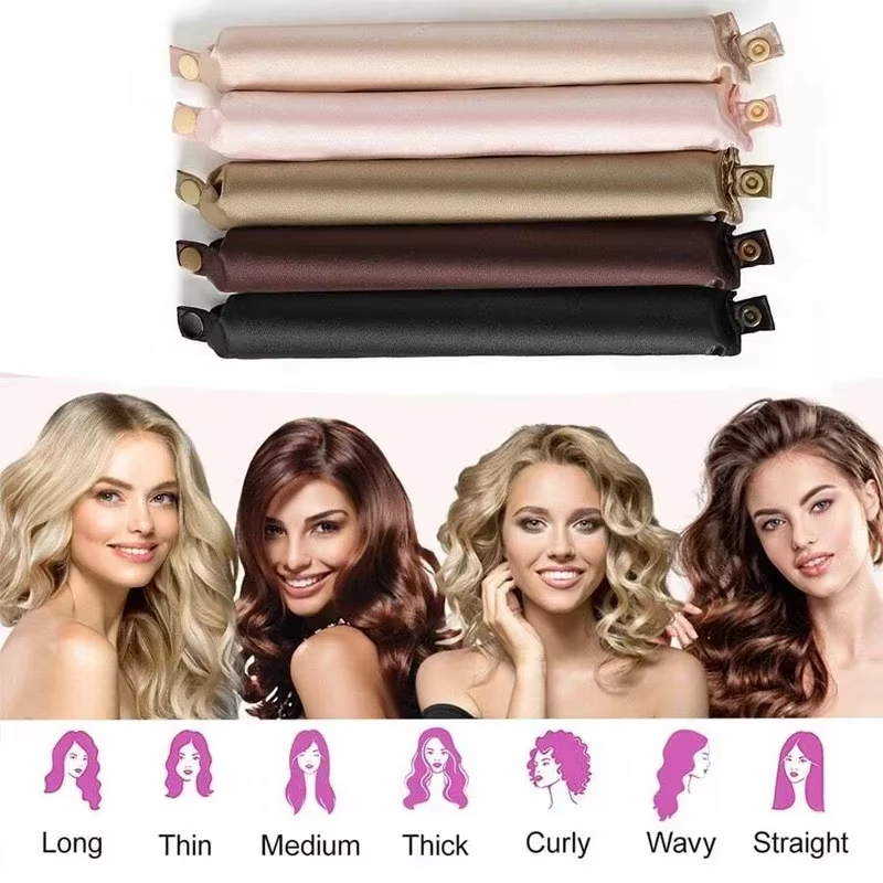 4/5pcs Heatless Curling Rod Se - Hair Roller Set Flexi บทวิจารณ์และราคา