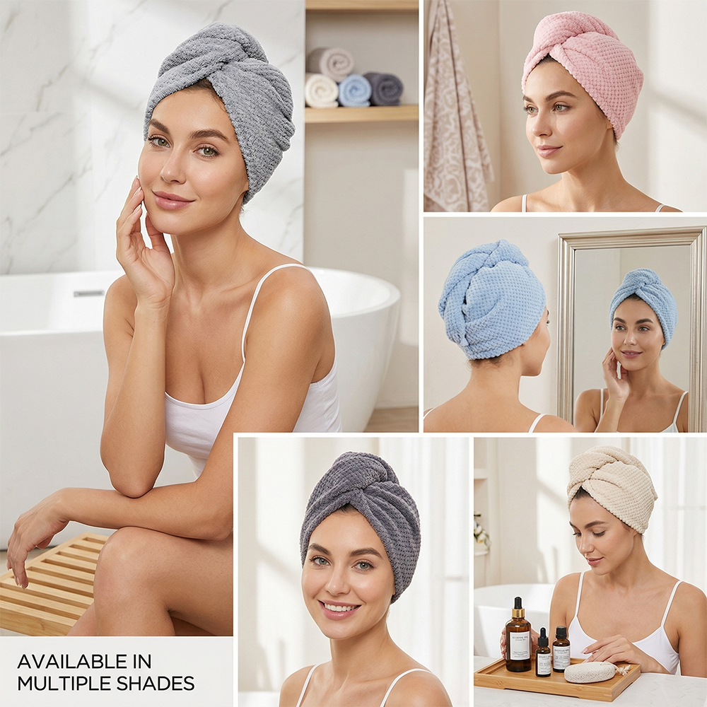 4Pack  Microfiber Hair Drying  - Hair Care For Curly Dry Hair บทวิจารณ์และราคา