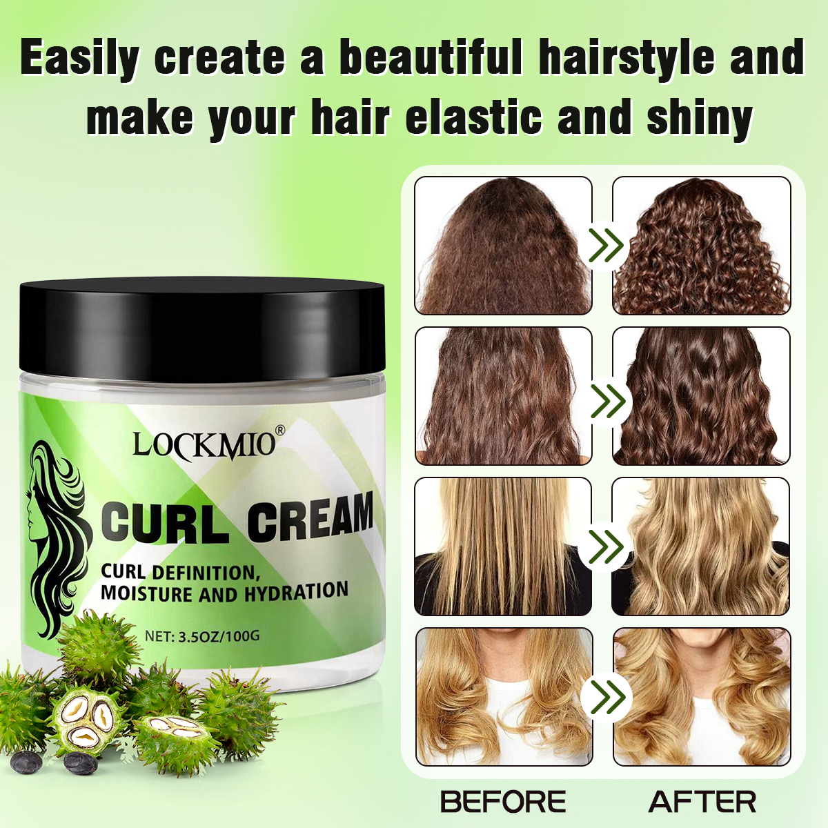 Curly Hair Care Styling 3pcs H - Hair Care Heat Protectant บทวิจารณ์และราคา