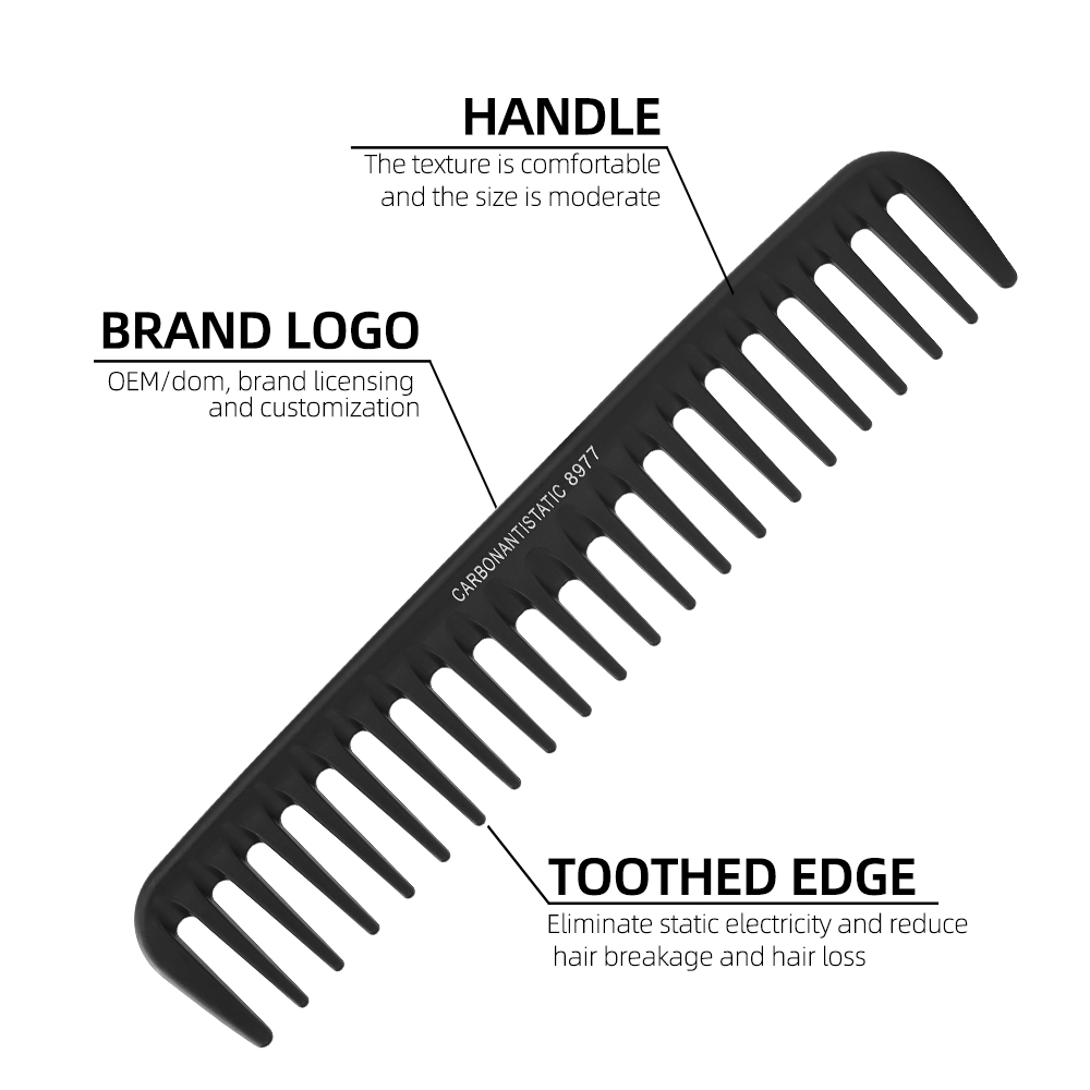 Wide Tooth Curl  Comb Detangli - Hair Care Wavy Hair บทวิจารณ์และราคา