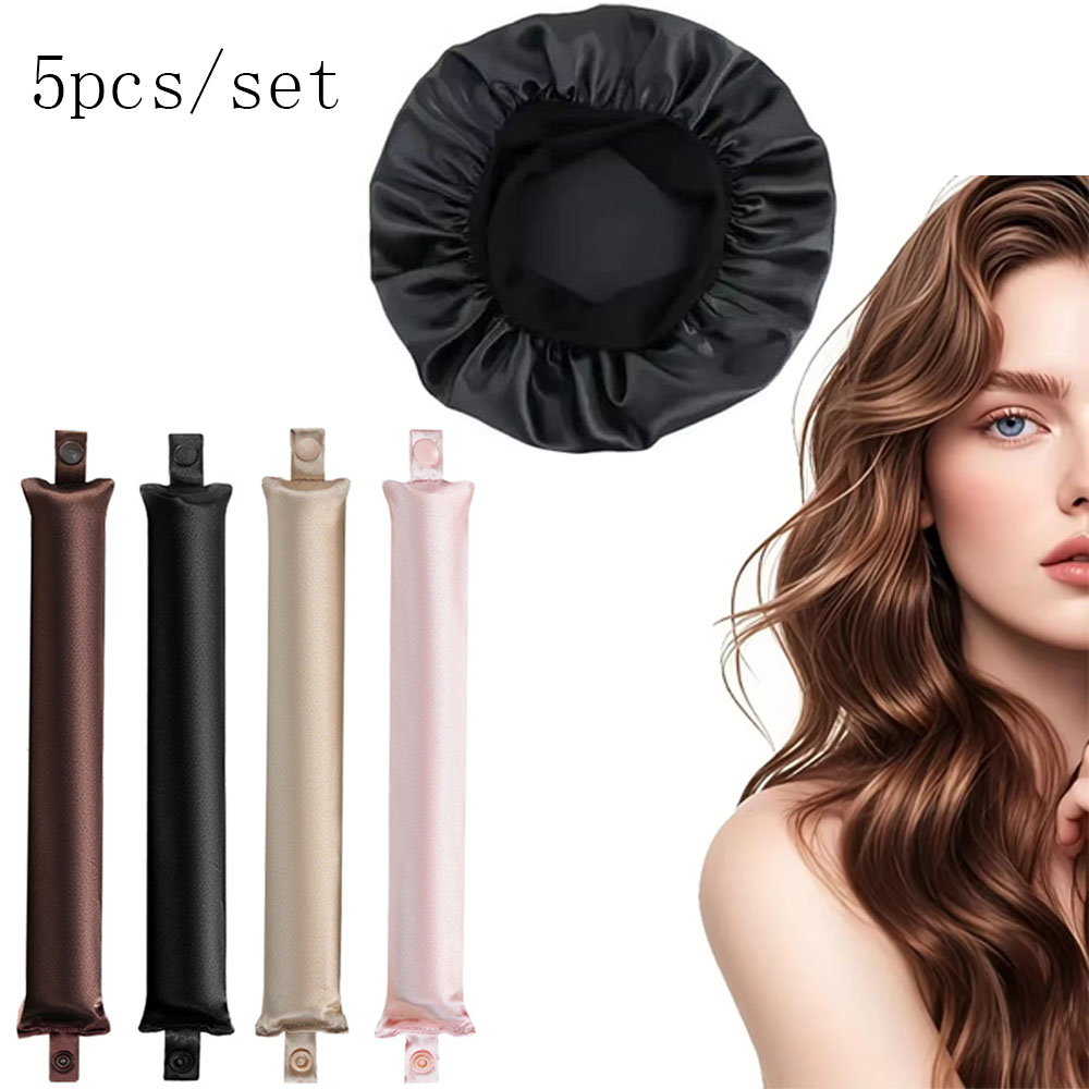 5pcs Heatless Curling Rod Set  - Hair Roller Set Flexi บทวิจารณ์และราคา