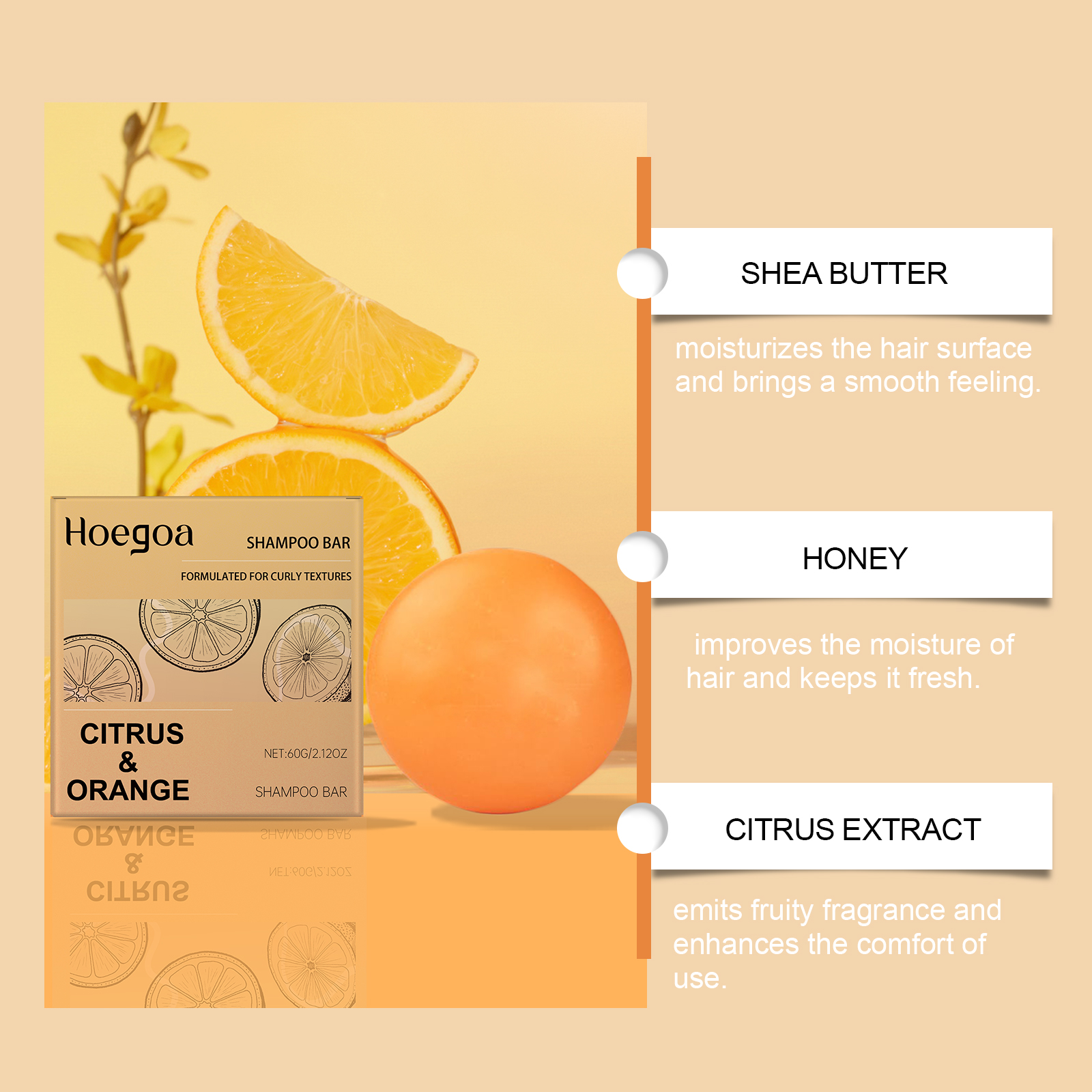 Citrus Orange Hair Care Soap - - Hair Care Orange บทวิจารณ์และราคา