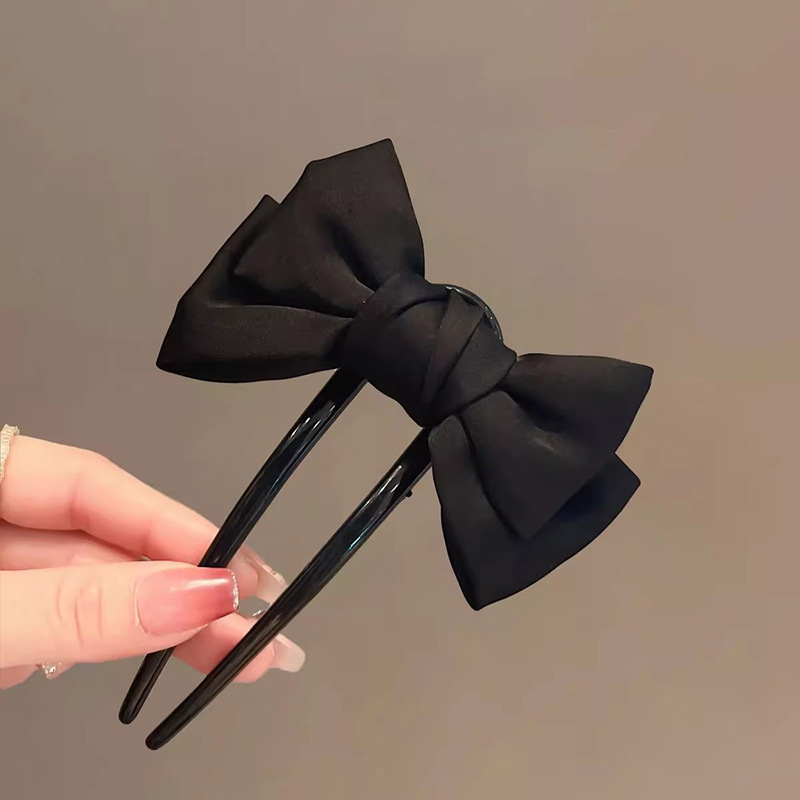 Chic Korean-Style Bow U-Shaped - Clip In Hair Piece บทวิจารณ์และราคา