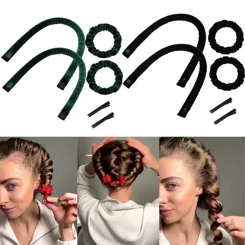 6Pcs Heatless Curling Rod Set  - Hair Roller Set Flexi บทวิจารณ์และราคา