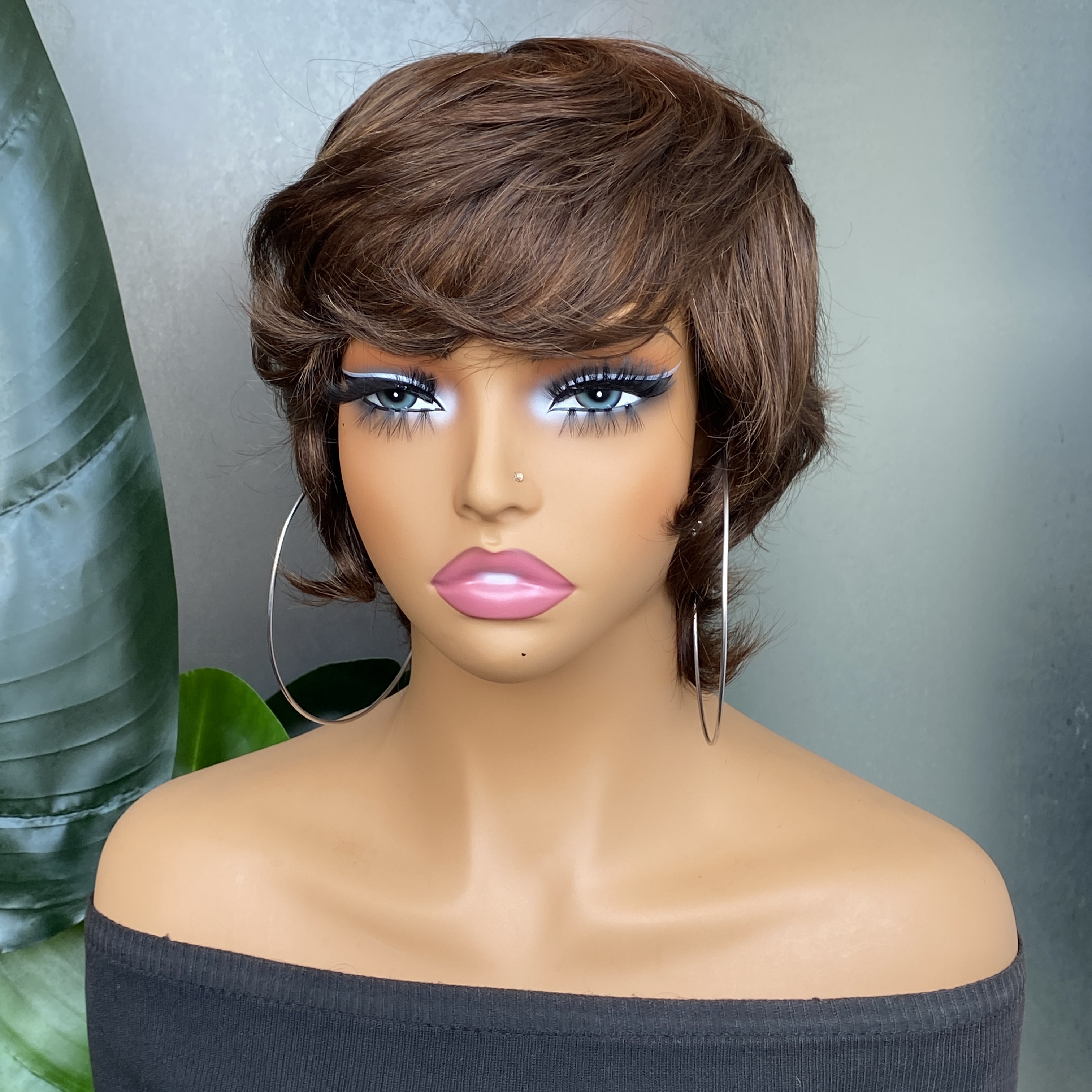 Remy Human Hair Wavy Pixie Cut - Hair Care Wavy Hair บทวิจารณ์และราคา