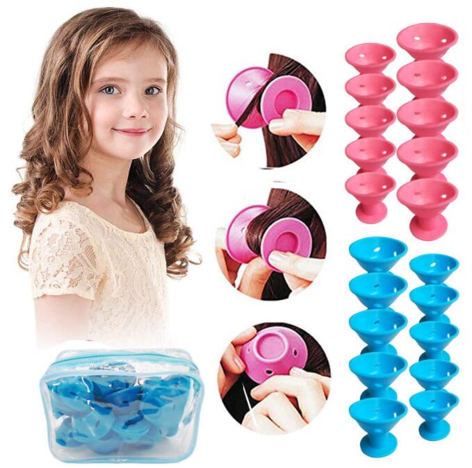 10pcs hair curler  Magic Silic - Hair Care For Curly Dry Hair บทวิจารณ์และราคา