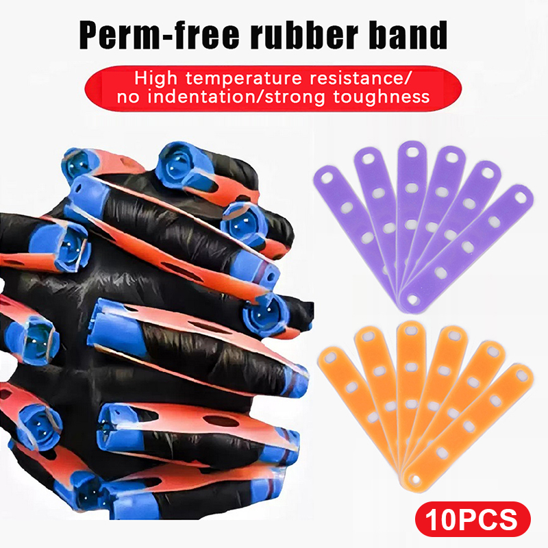 10pcs Silicone Hair Care Strip - Hair Care Orange บทวิจารณ์และราคา