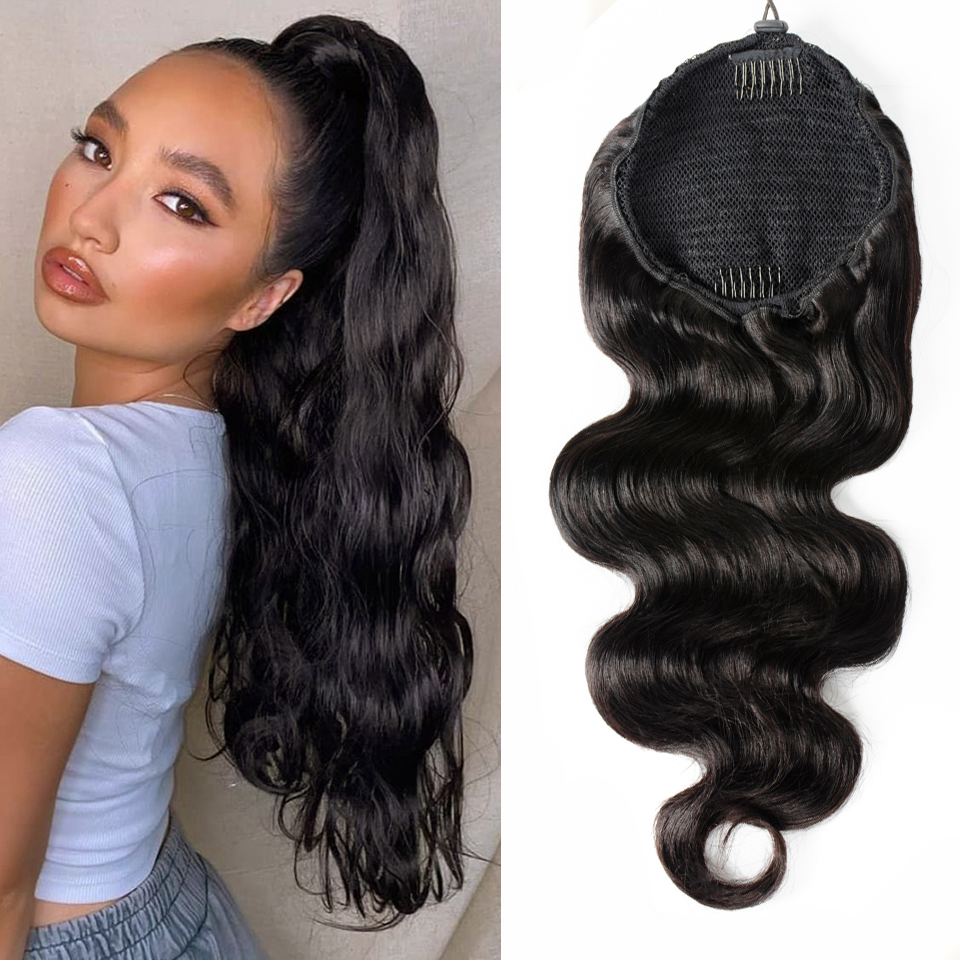 Body Wave Drawstring Ponytail  - Hair Care Wavy Hair บทวิจารณ์และราคา