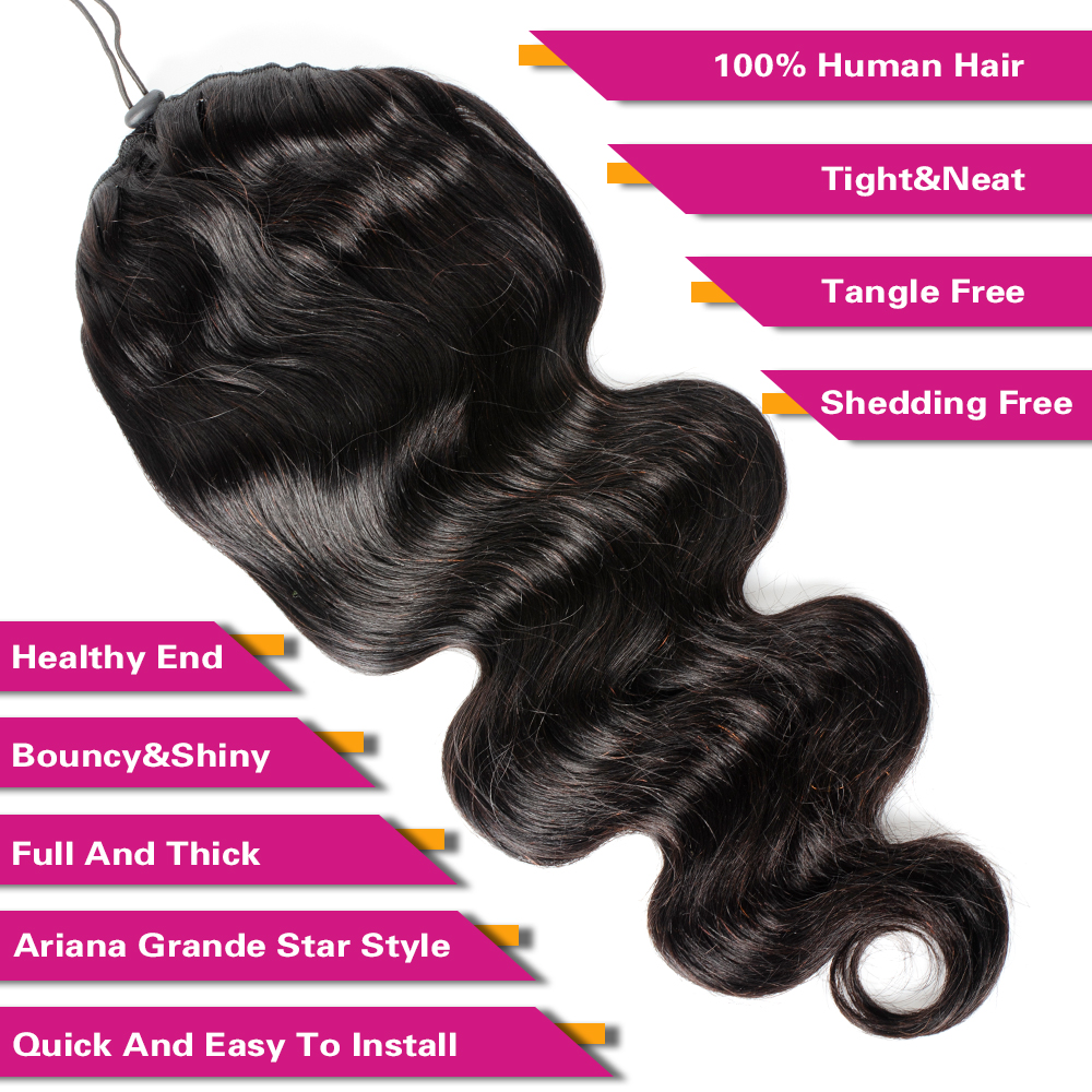 Body Wave Drawstring Ponytail  - Hair Care Wavy Hair บทวิจารณ์และราคา