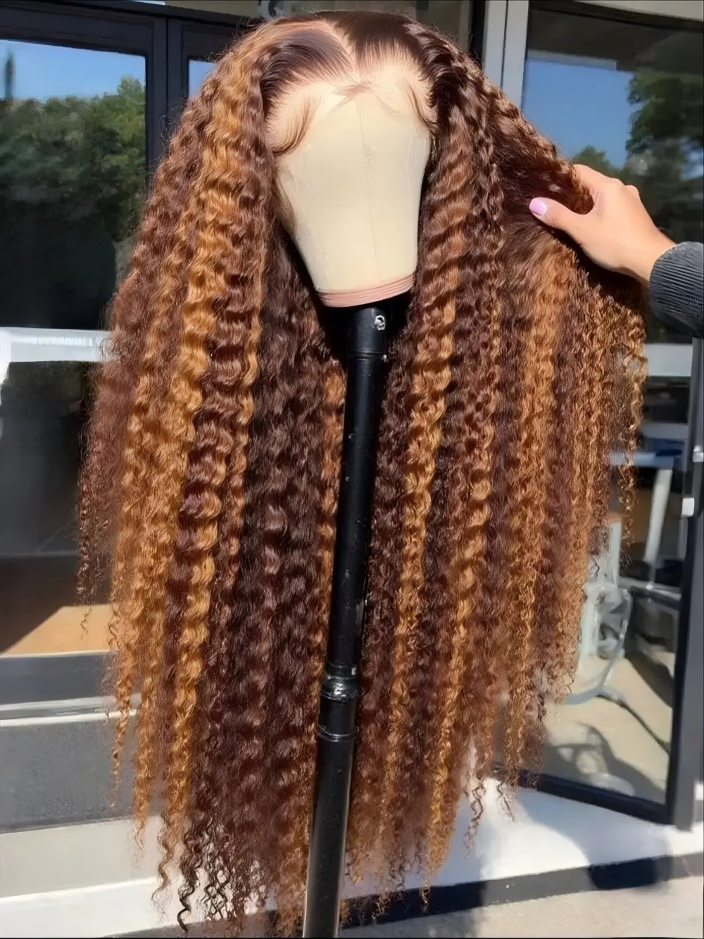 Highlight Curly Wig 13x4 Lace  - Hair Care For Wavy Hair บทวิจารณ์และราคา