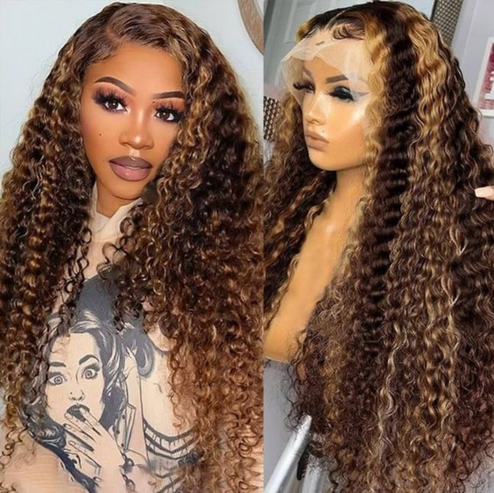 Highlight Curly Wig 13x4 Lace  - Hair Care For Wavy Hair บทวิจารณ์และราคา