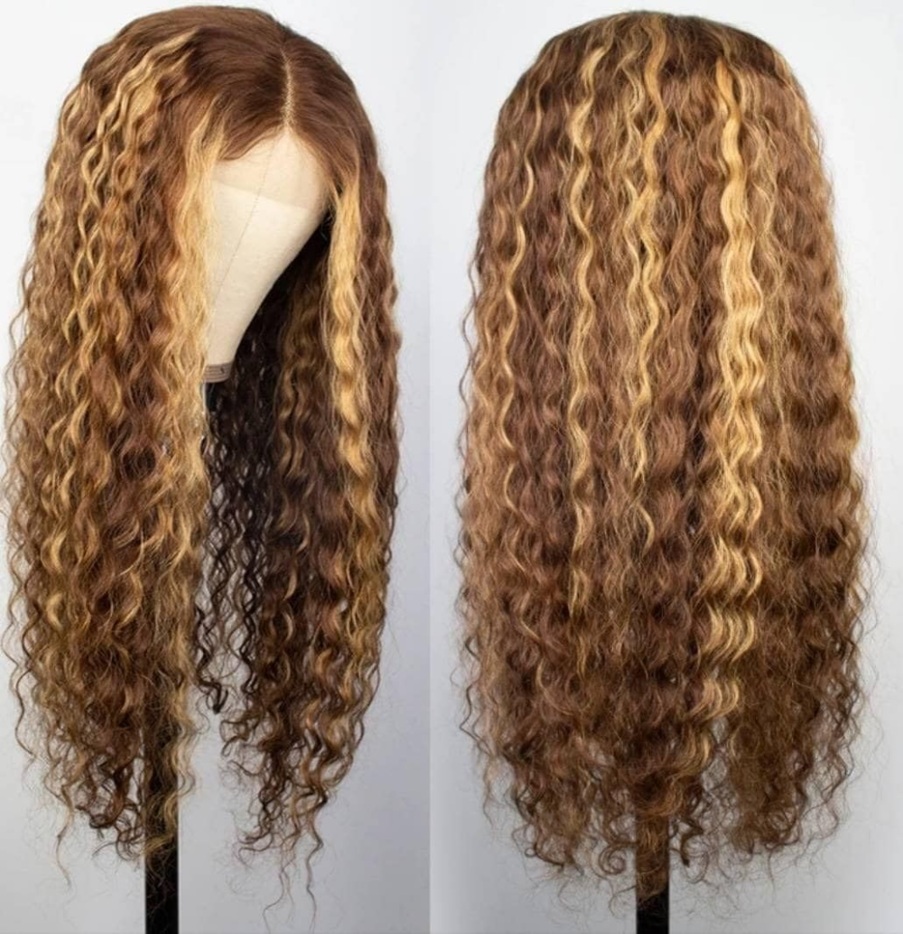 Highlight Curly Wig 13x4 Lace  - Hair Care For Wavy Hair บทวิจารณ์และราคา
